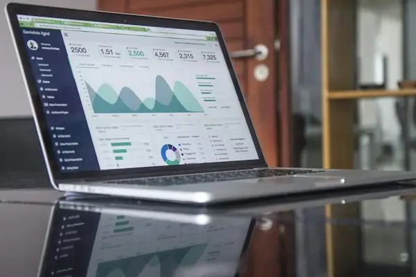 Tableau de bord de statistiques d'un site